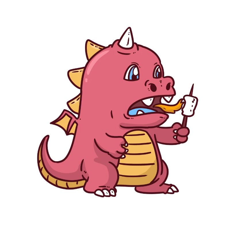 Drachen Drache Marshmallow