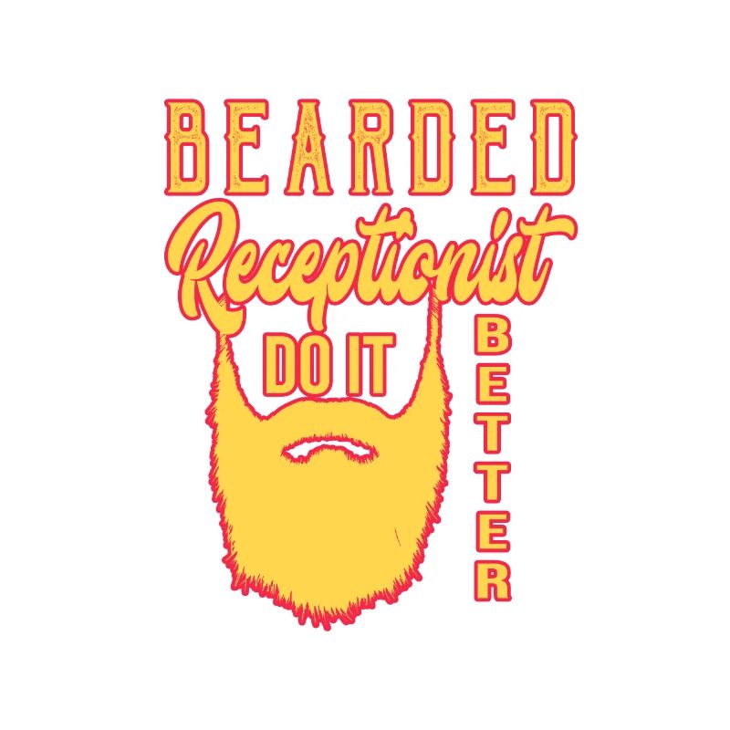 Bearded receptionist do it better