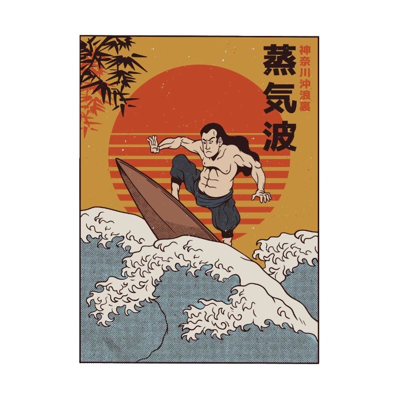 Surfer Samurai I Wave Warrior Surfing