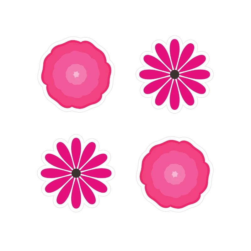 Bib Flower Pack Pink