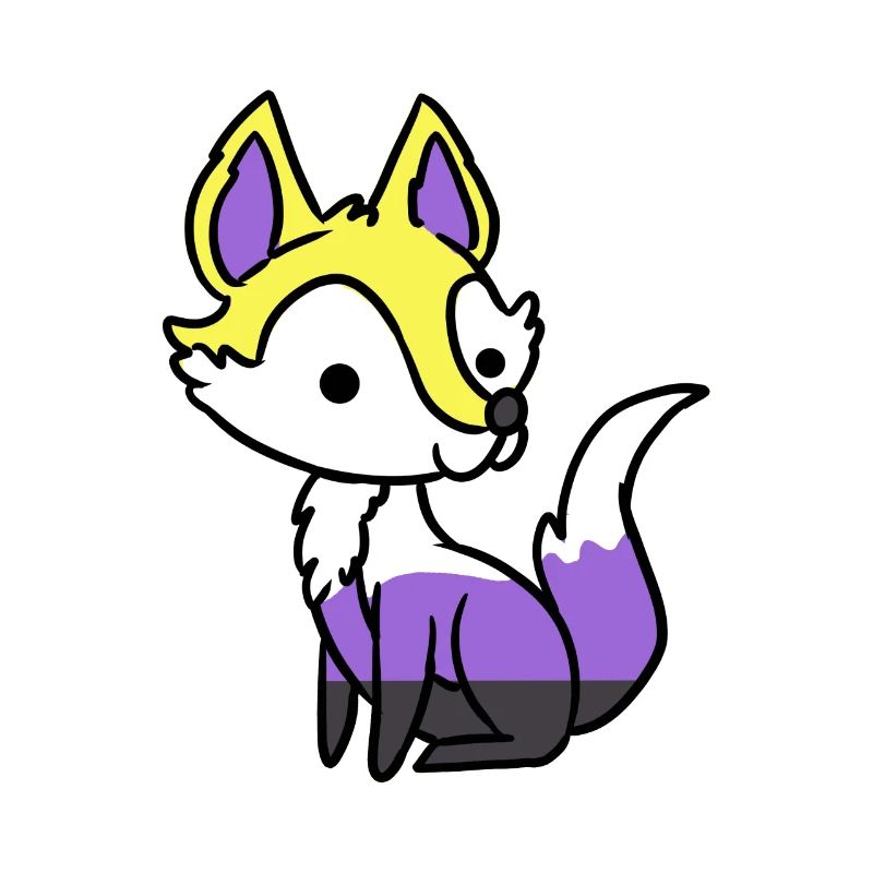 Nonbinärer Fuchs Nonbinary Pride