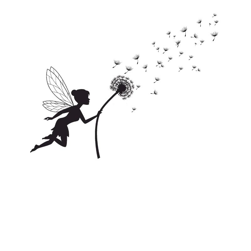 Conception de papillon Conception de pissenlit avec énonciation