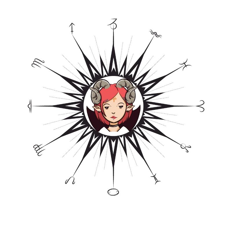 Sternzeichenkreis Widderfrau