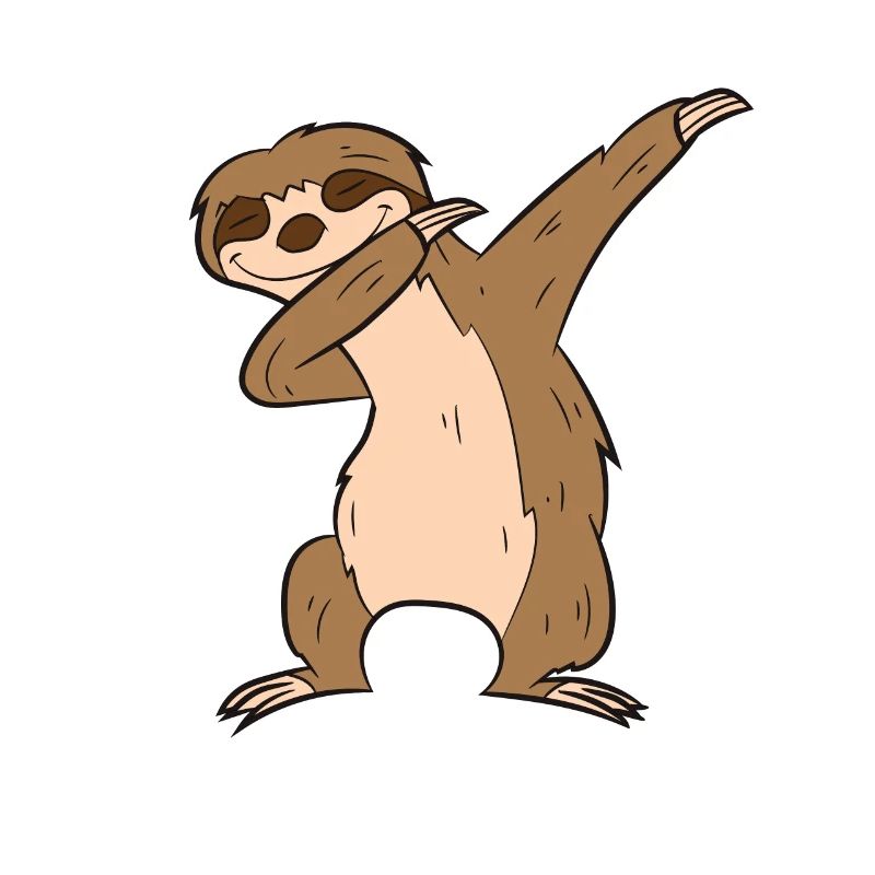 Funny Dabbing Sloth Cute Sloth Dab Kids Dabbing