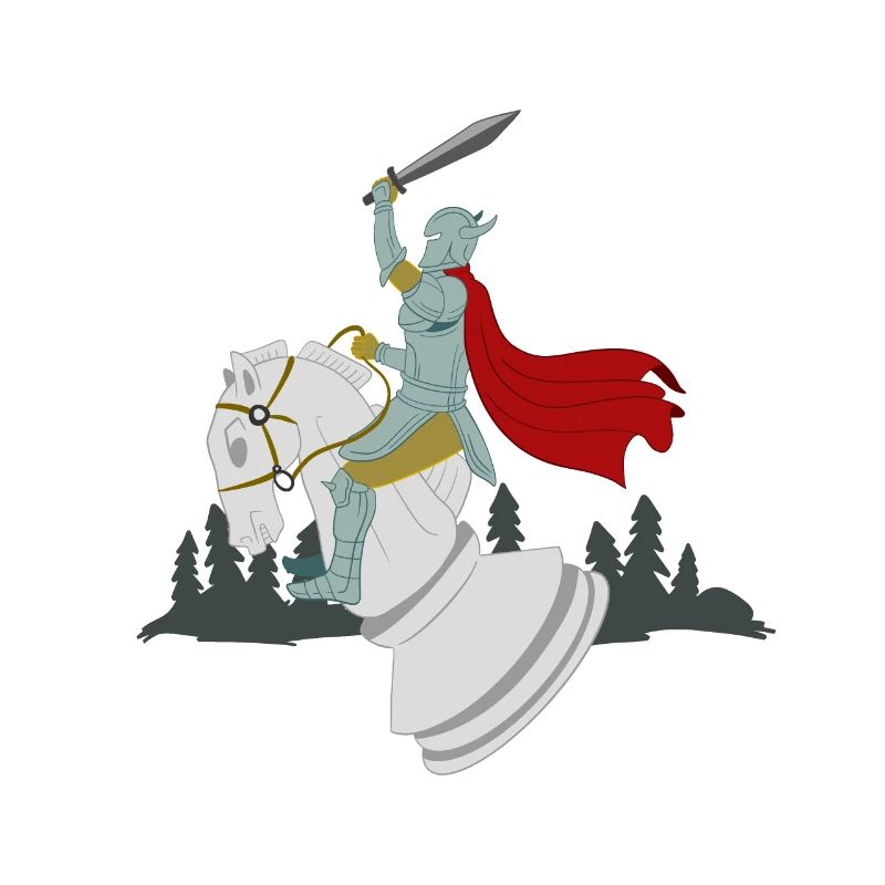 Cadeau de cavalier d'échecs de chevalier d'échecs