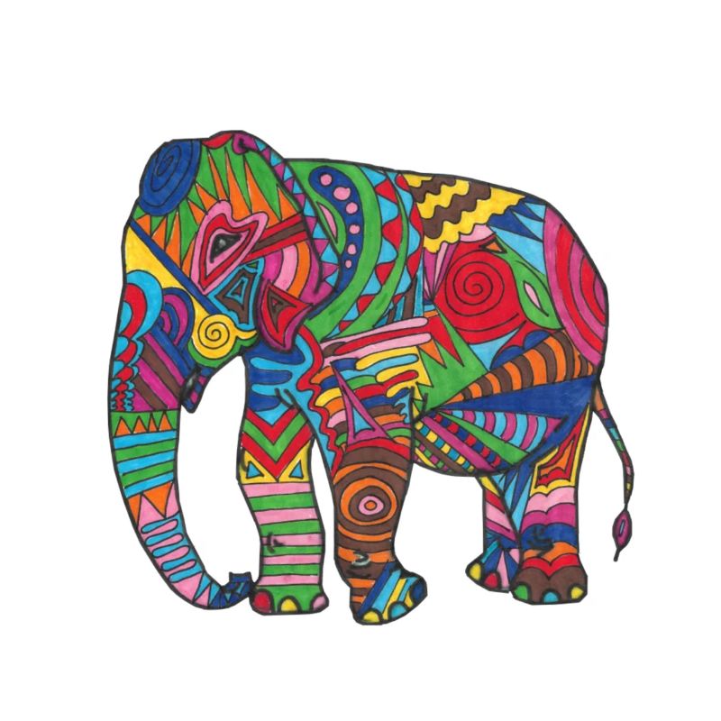 Bunter Elefant