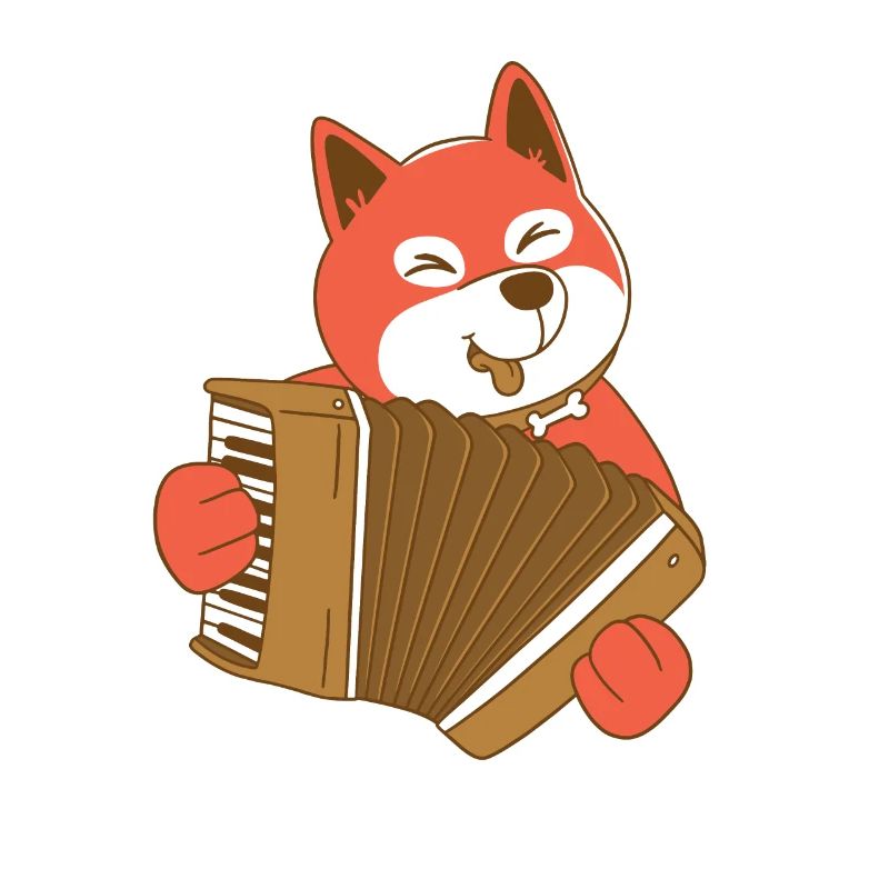 Fuchs plays accordion accordion hand harmonica