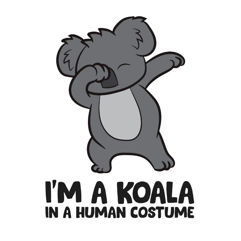 Ich bin ein Koala in einem menschlichen Kostüm