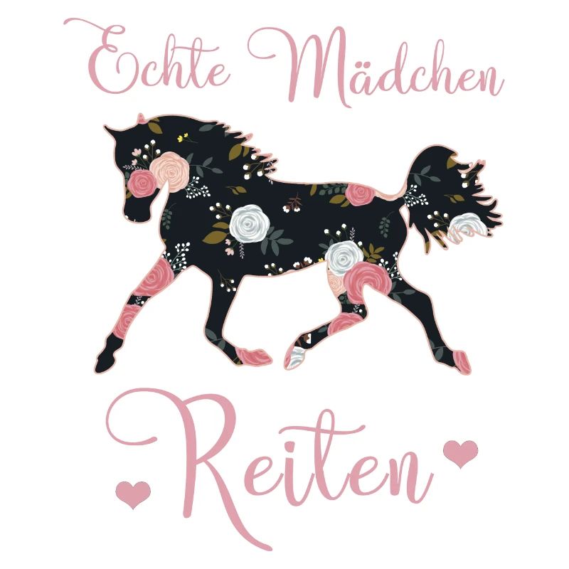 Echte Mädchen Reiten Pferde Geschenkidee