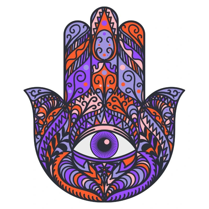 Glücks-Träger Khamsa Hand der Fatima oder Myriam