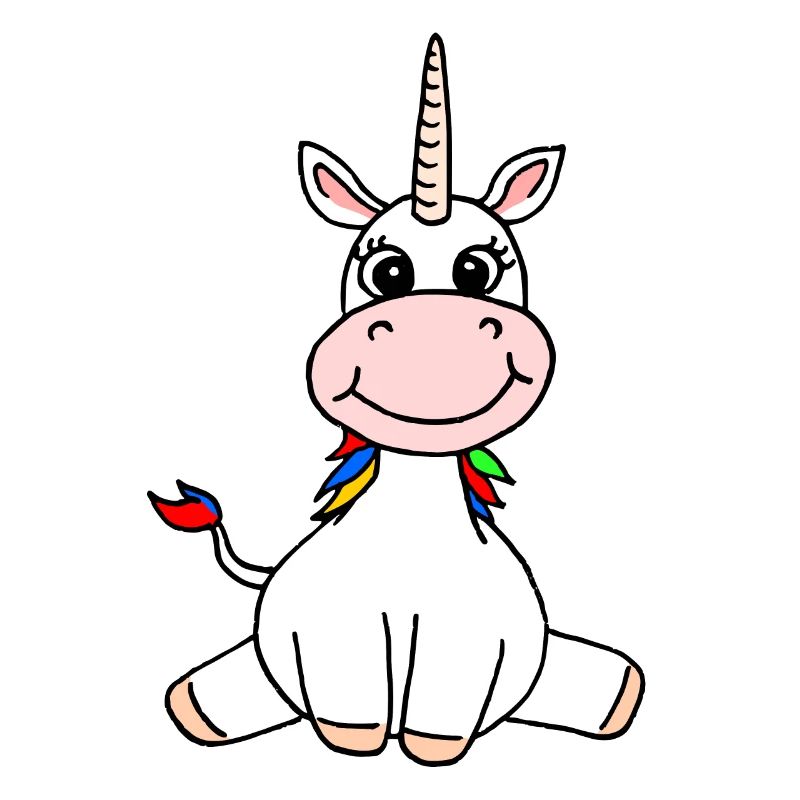 Einhorn sitzend Kinder Einhörner Mädchen Geschenk