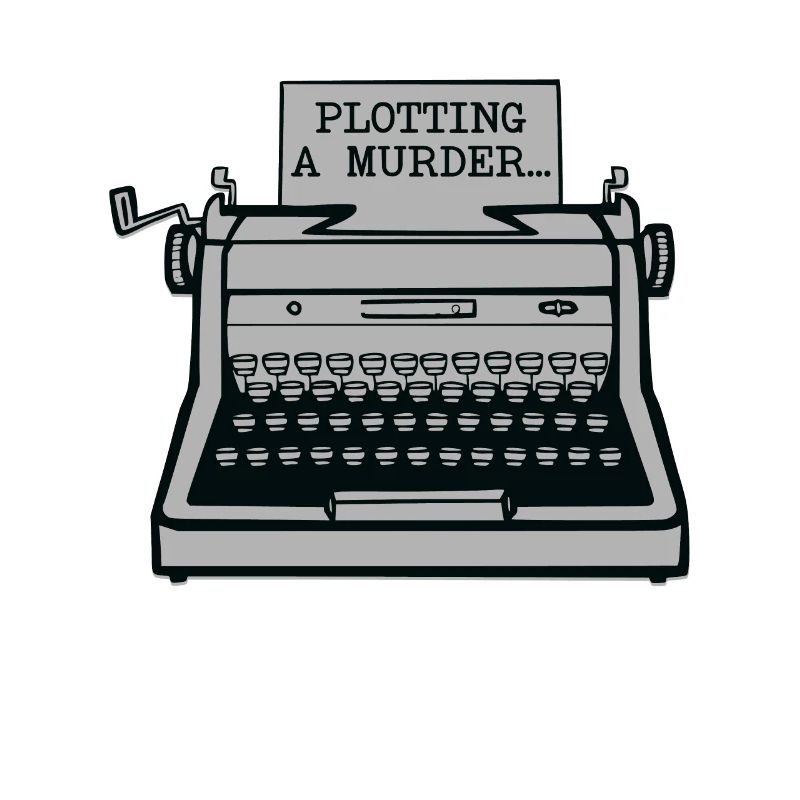 Plotting A Murder Typewriter Author Writer Book