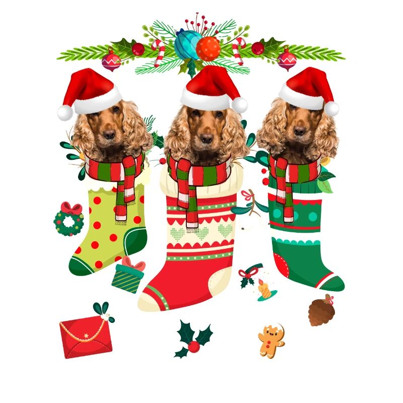 Pull de Noël moche Cocker Spaniel Dog Edition