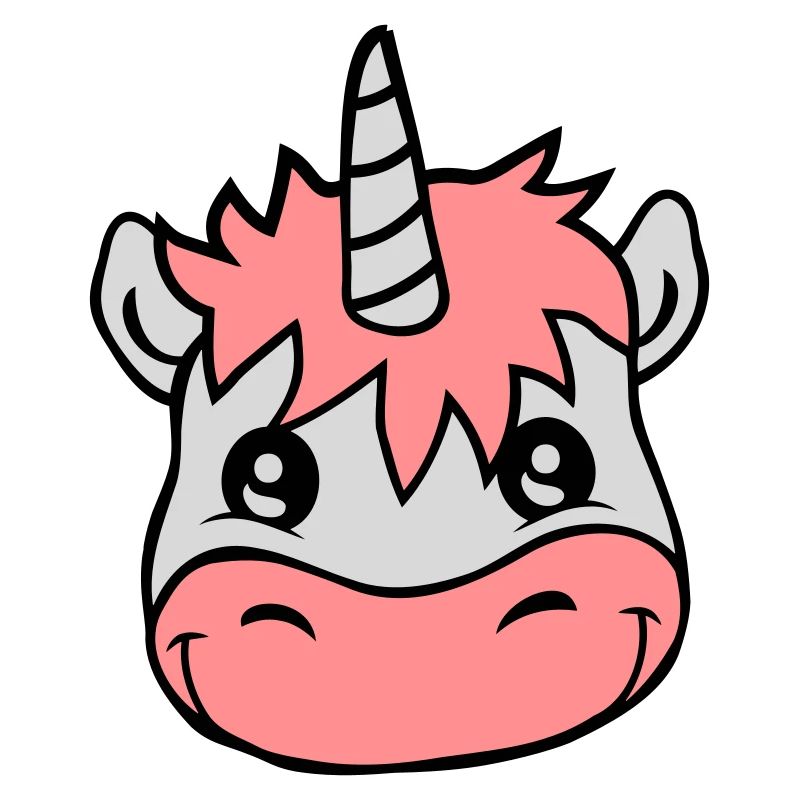 Cute face unicorn