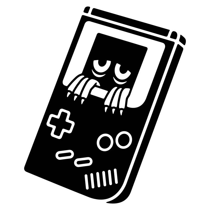 Game Boy with creature