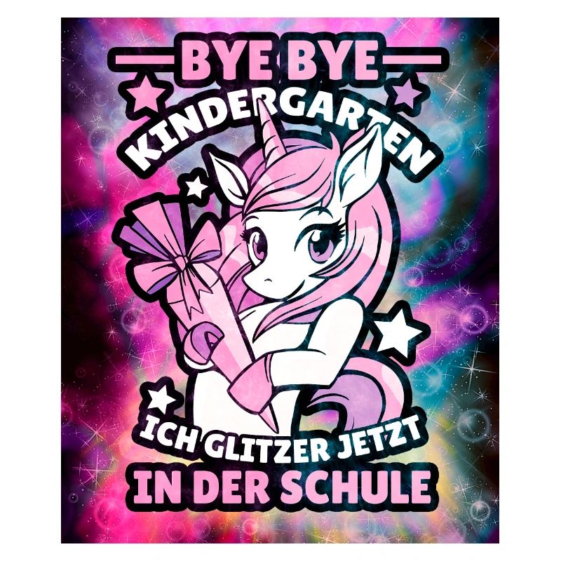 Licorne Retour à l’école bye bye Kindergarten
