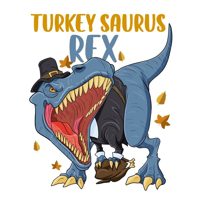 Turquie Saurus Rex I TRex Pilgrim Hat I Dinosaure