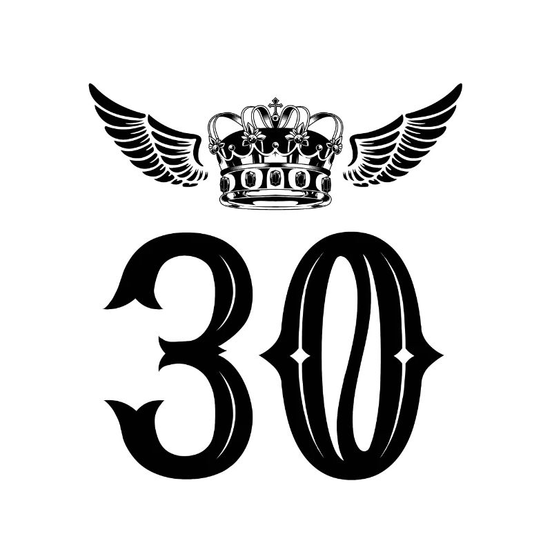 30 Zahl Krone