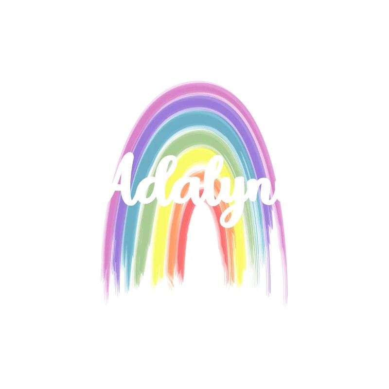 ADALYNN Rainbow Cursive