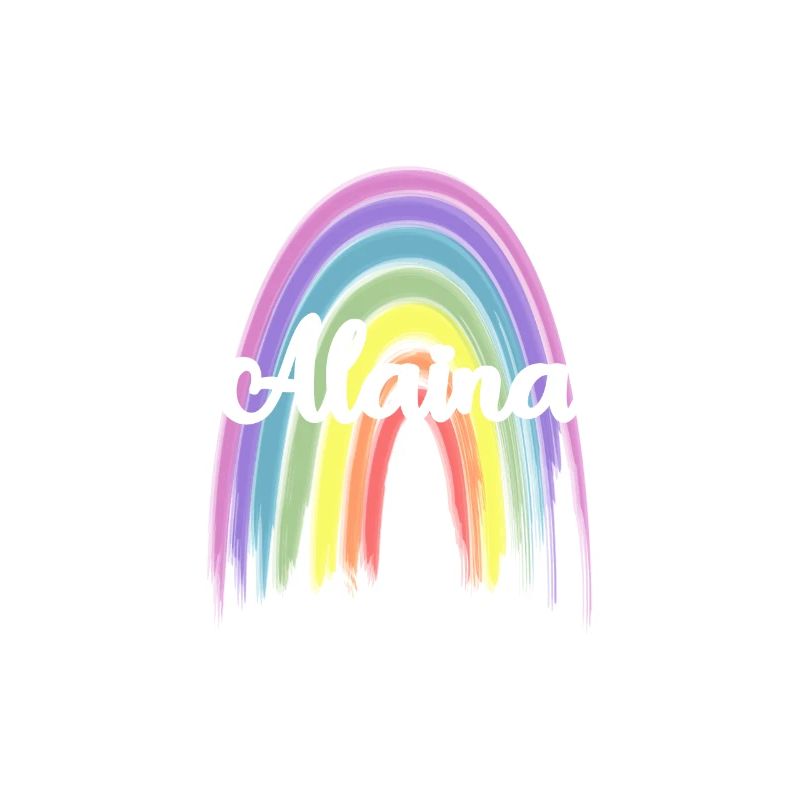 ALAINA Rainbow Cursive