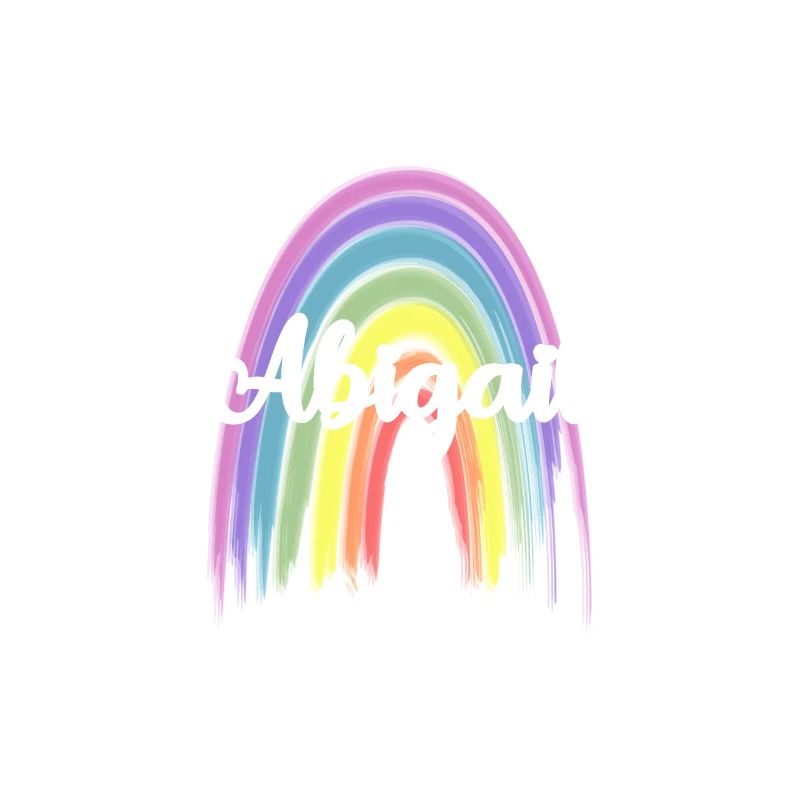 ABIGAIL Rainbow Cursive