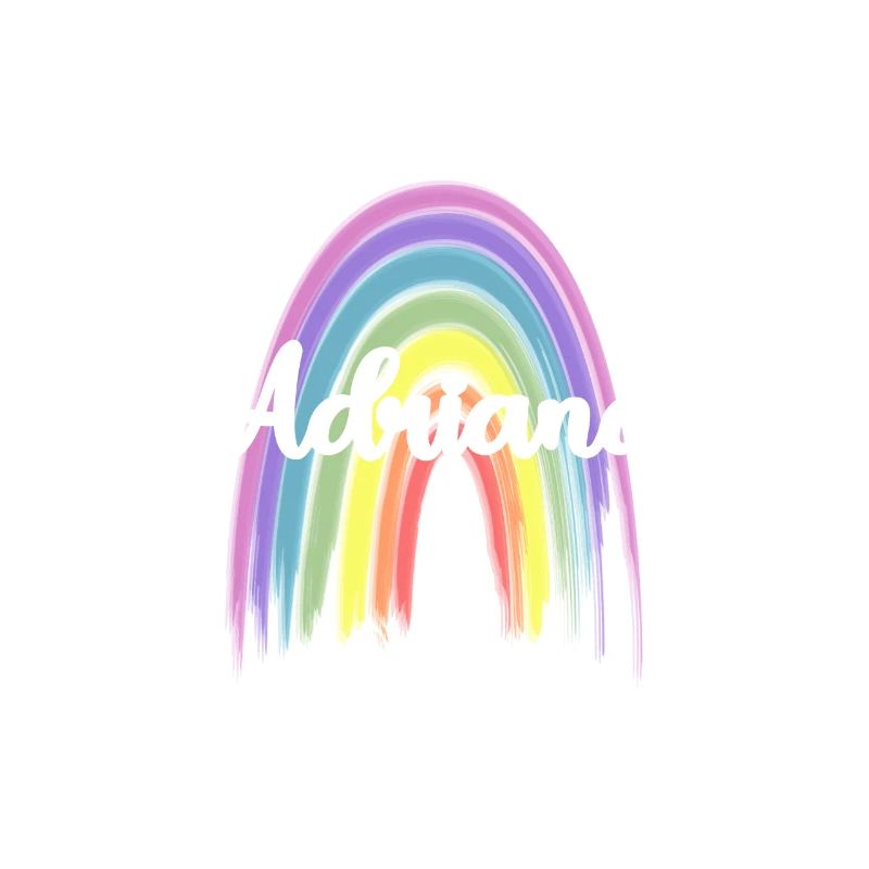 ADRIANA Rainbow Cursive