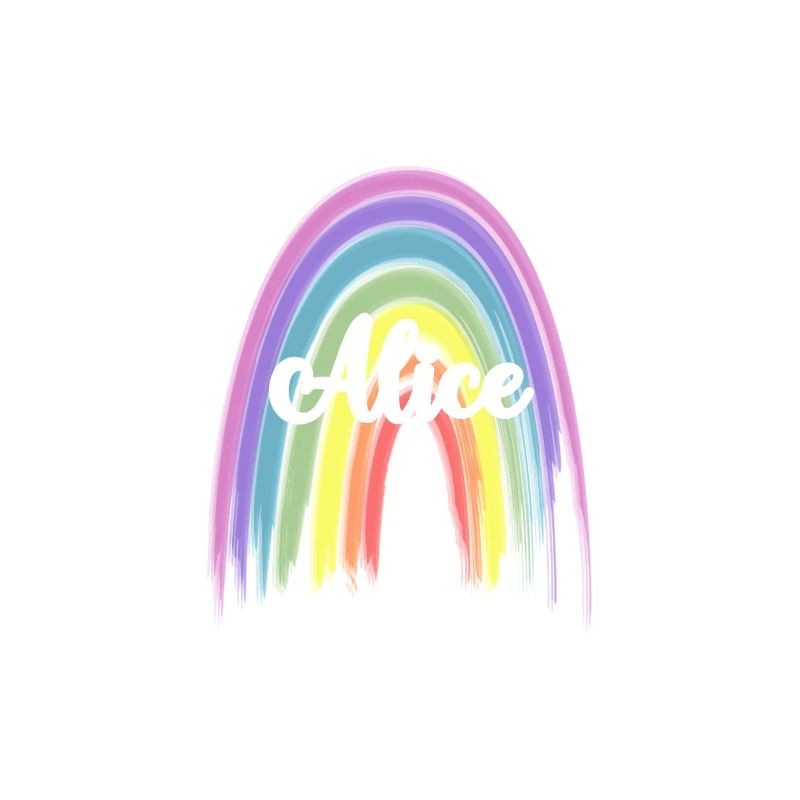 ALICE Rainbow Cursive