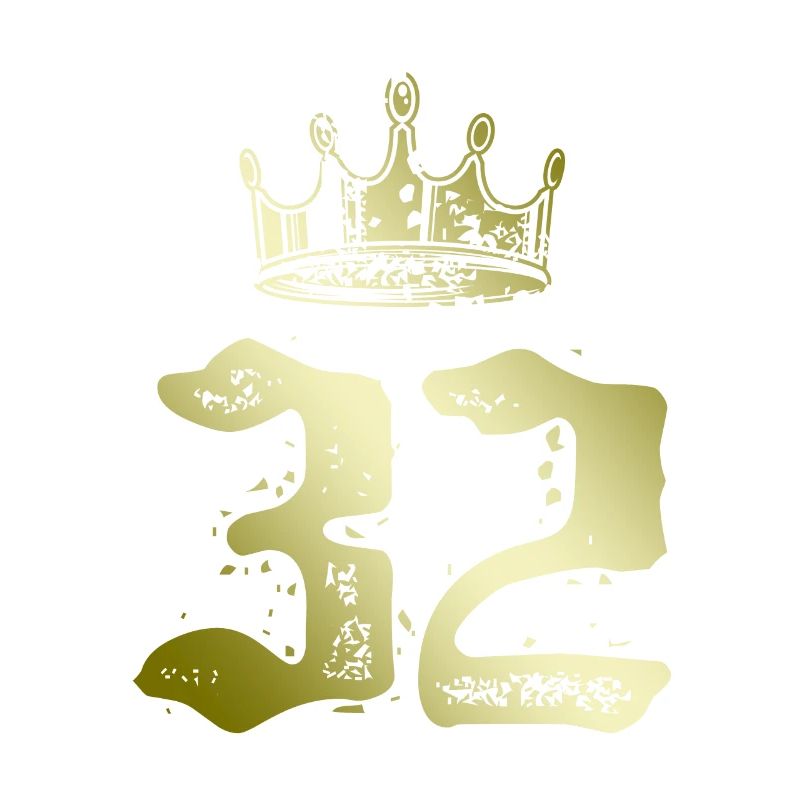 32 Number crown