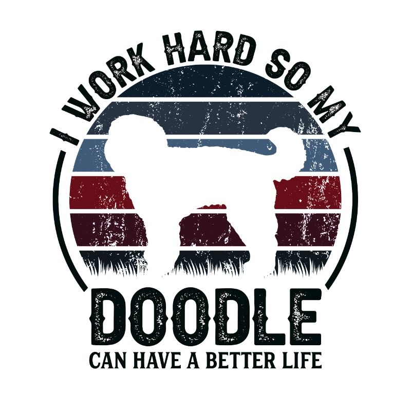 Work Hard - Retro Doodle