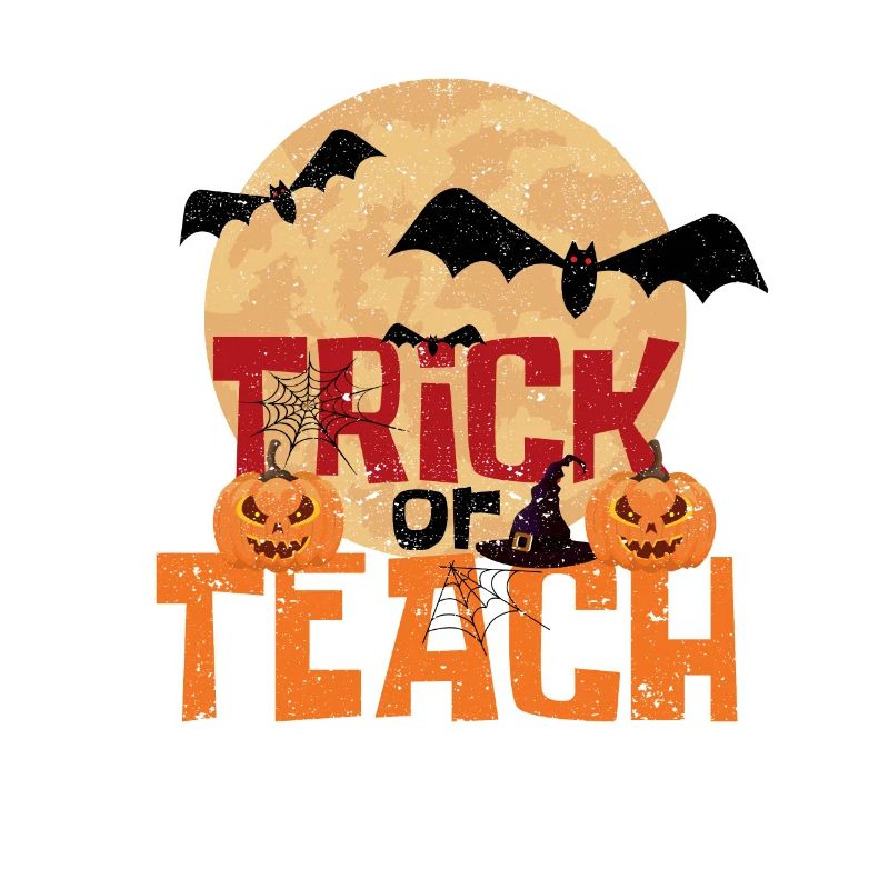 Truc ou enseignez à l’école de professeurs mignons d’Halloween