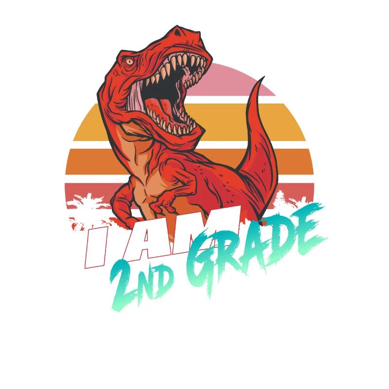 I am 2nd Grade, Second Grader - T-REX