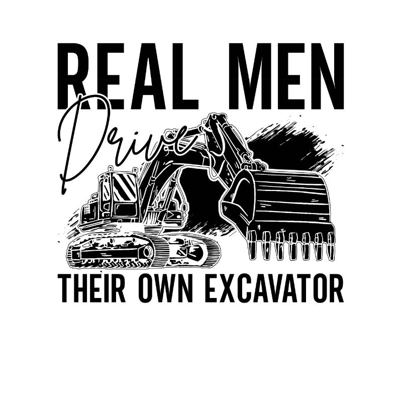 Excavator Construction Worker Construction Excavator Driver Gift Idea
