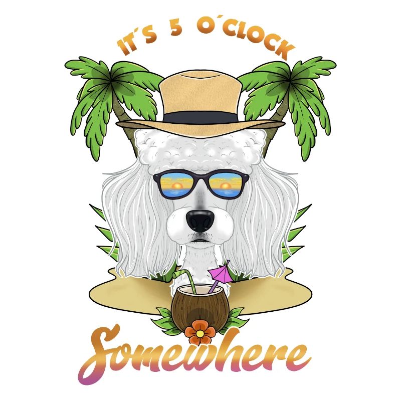 It Is 5 OClock Somewhere Drinking Poodle