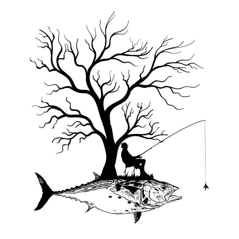 Graphic Tree - Fish False Albacore