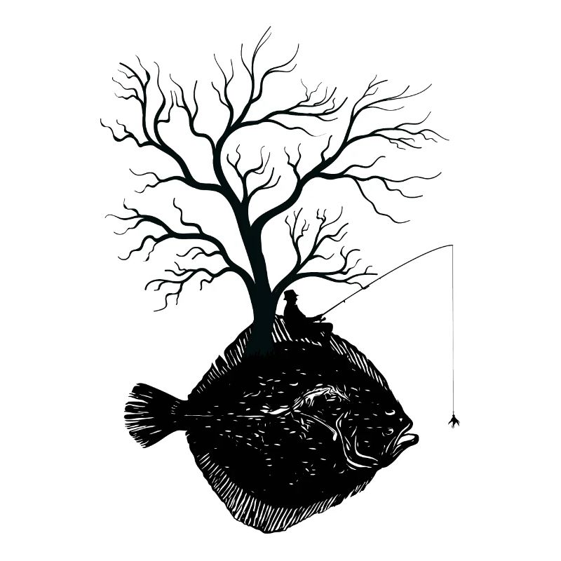 Graphic Tree - Fish Flounder