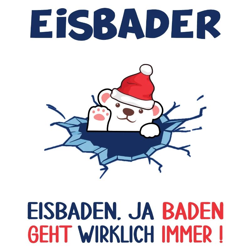 eisbader winterbader eisbär im eisloch