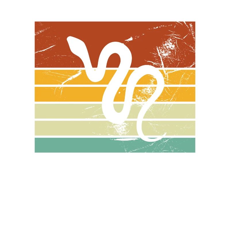 Snake Retro Reptile Python Idée cadeau