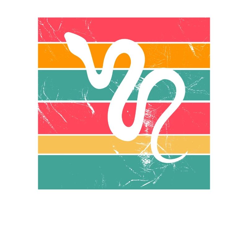 Snake Retro Reptile Python Gift idea