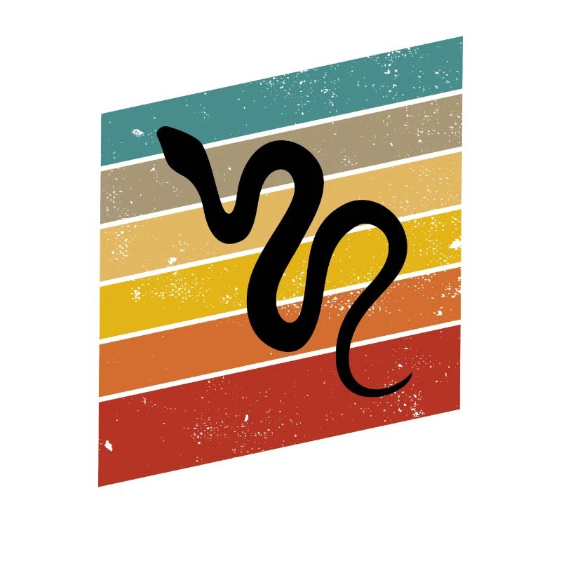 Snake Retro Reptile Python Idée cadeau