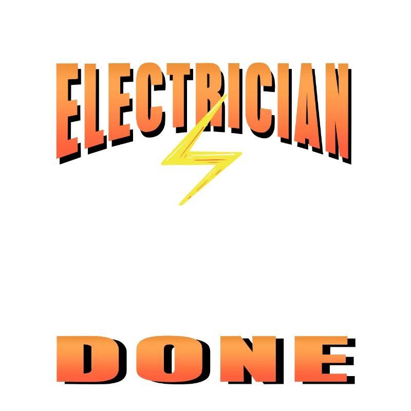 A Real Electrician Stop When He's Done Cool Retro