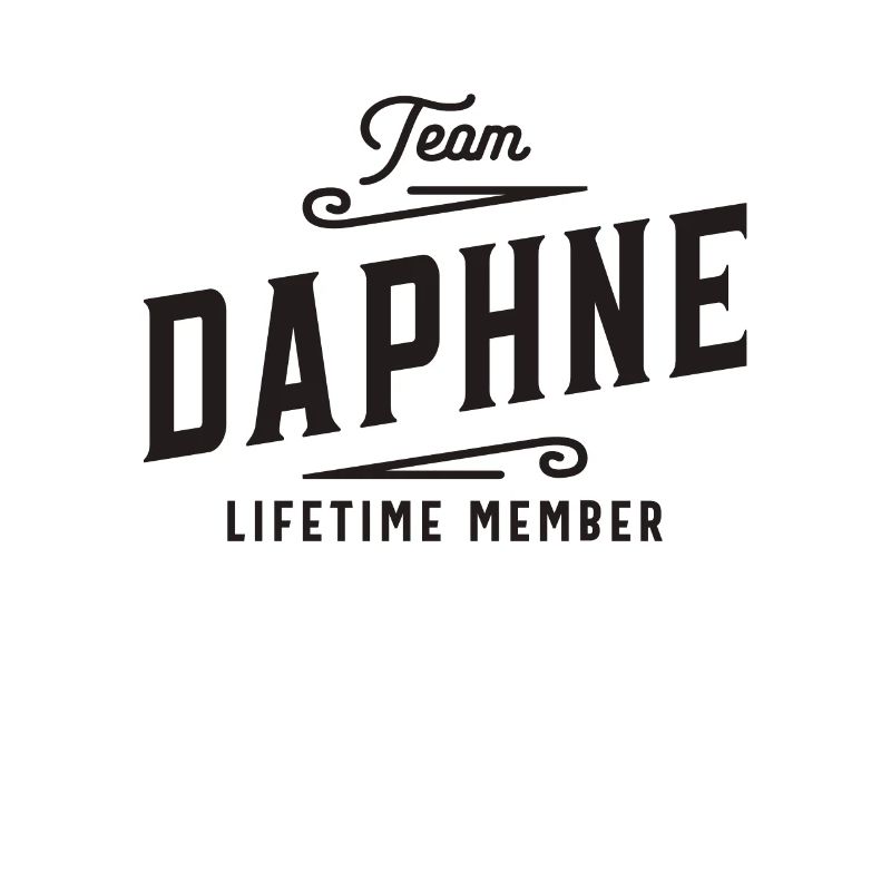 Team Daphne Lifetime Member Personalized Name