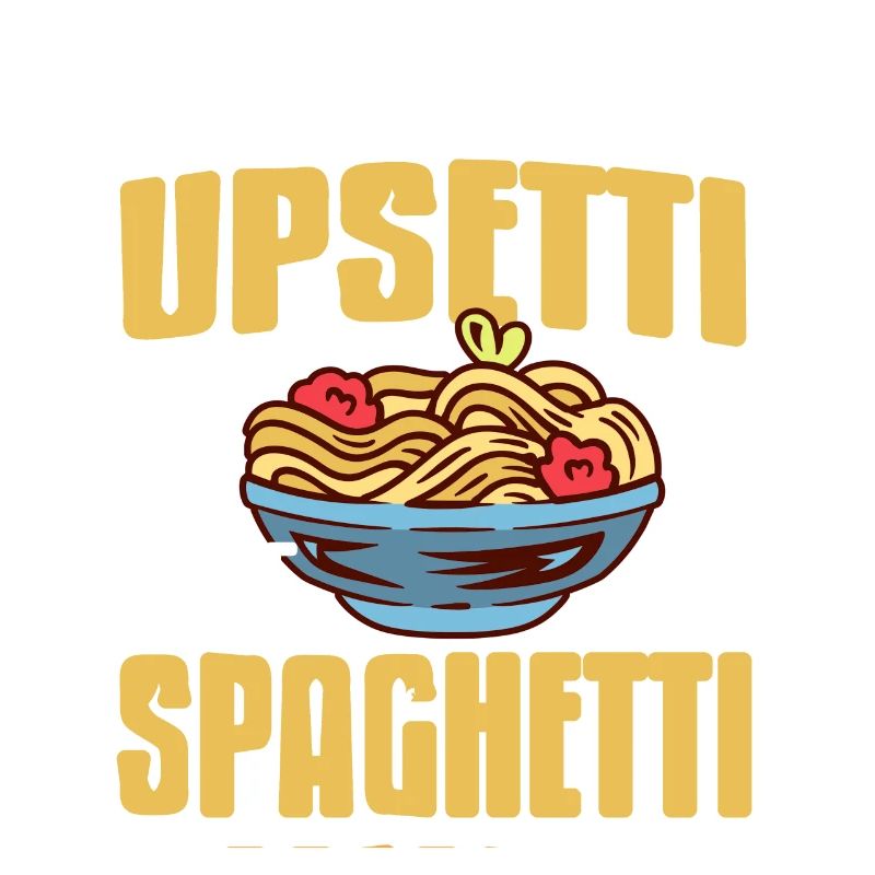 Moins UPSETTI Plus SPAGHETTI Rétro Drôle Spag Lover