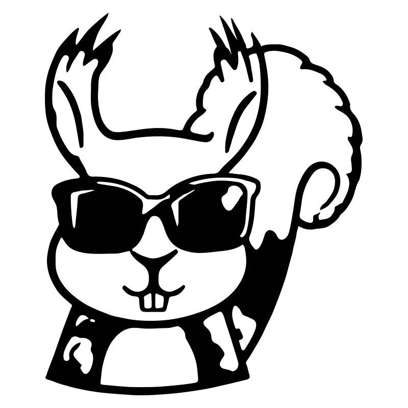 Squirrel with Sunglasses Vector Funny