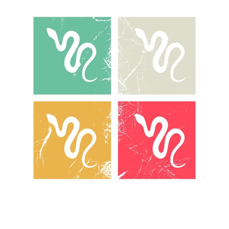 Snake Retro Reptile Python Gift idea