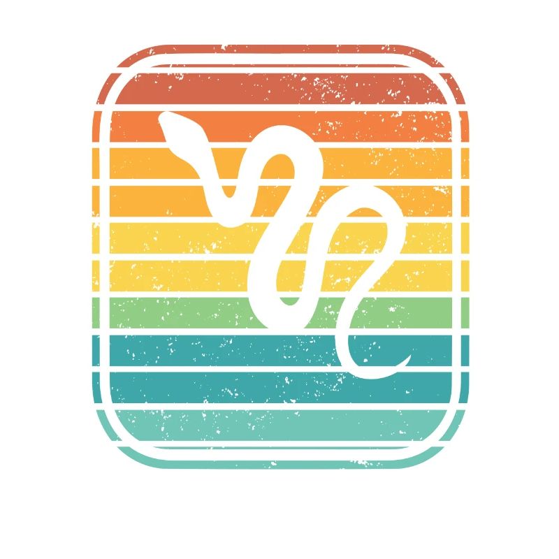 Snake Retro Reptile Python Gift idea