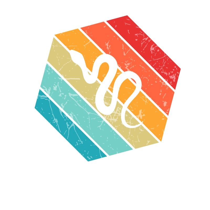 Snake Retro Reptile Python Gift idea