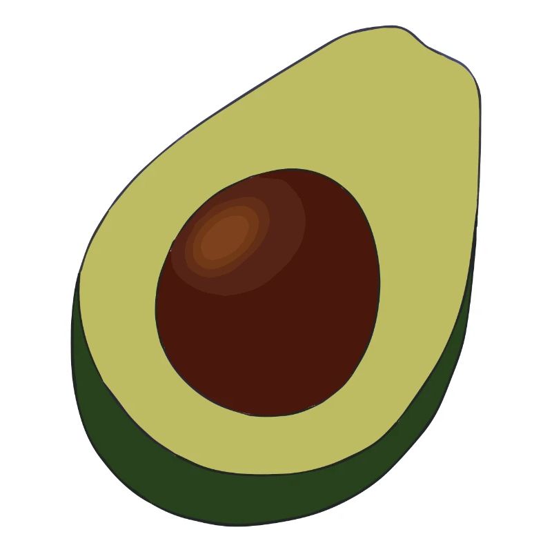 Avocado Illustration Geschenkidee