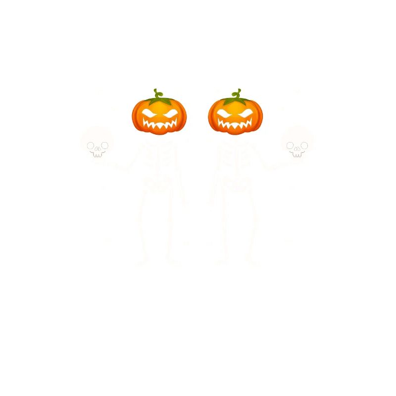 Squelette le plus effrayant dans le patch Drôle d’Halloween