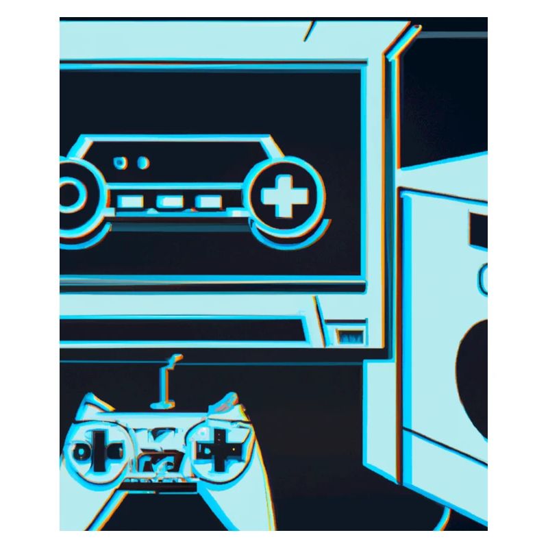 Vaporwave Aesthetic Gaming Console Controller