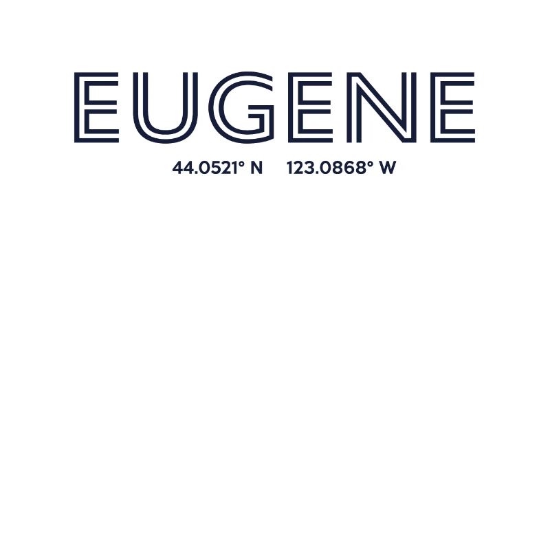 USA City Coordinates - Eugene